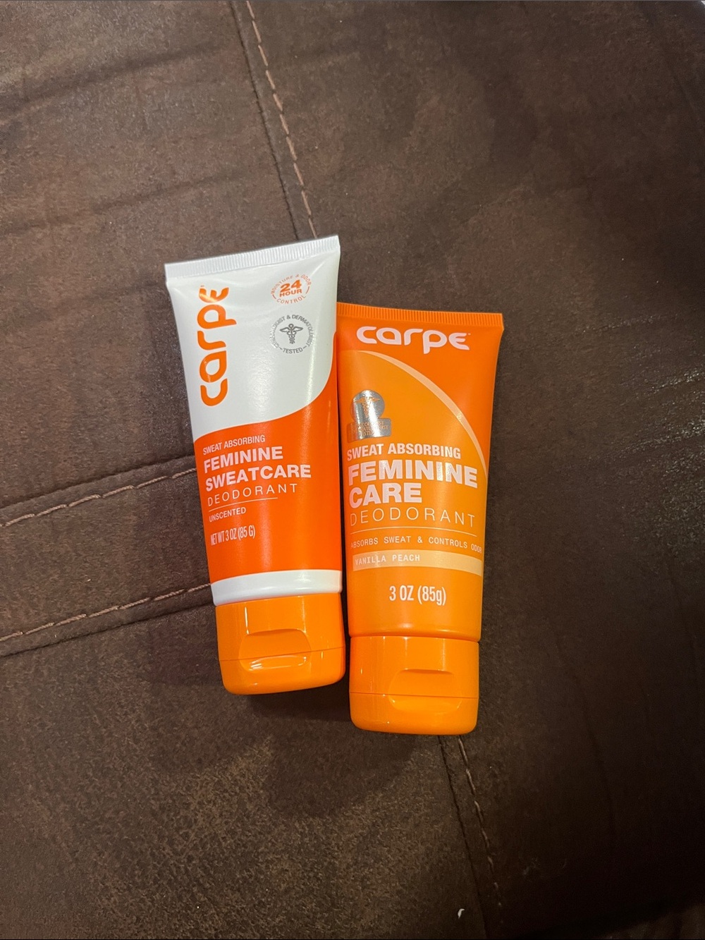 Carpe Feminine Sweatcare Deodorant Tube — Orange
